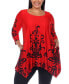 ფოტო #1 პროდუქტის Plus Size Yanette Tunic Top