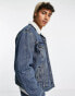 Фото #2 товара Levi's sherpa trucker jacket in light blue wash