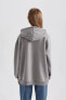 Фото #24 товара M3417AZ/GR453 Defacto Kadın Sweat LT.GREY