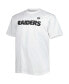 Фото #3 товара Men's White Las Vegas Raiders Big and Tall Hometown Collection Hot Shot T-shirt