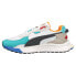 Фото #3 товара Puma Wild Rider Layers Lace Up Mens White Sneakers Casual Shoes 380697-02