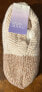 Stars Above Womens Oatmeal Marled Sweater Knit Colorblock Slipper Socks Size S/M