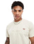 Фото #1 товара Fred Perry embroidered t-shirt in beige