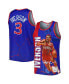 Men's Allen Iverson Royal Philadelphia 76ers 1996-97 Hardwood Classics Player Burst Tank Top