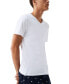 Фото #6 товара Men's V-Neck Lounge Slim Fit Undershirt Set, 3-Piece