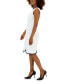 Women's Stretch-Crepe Contrast-Trim Sheath Dress