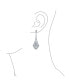 ფოტო #2 პროდუქტის Art Deco Style Fan Teardrop Crystal Chandelier Prom Statement Earrings For Women For Brass