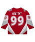 Фото #2 товара Mitchell Ness Men's Wayne Gretzky Scarlet 1999 NHL All-Star Game Blue Line Player Jersey