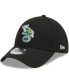 ფოტო #1 პროდუქტის Men's Black Oakland Athletics Logo 39THIRTY Flex Hat