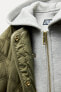 WATER-REPELLENT QUILTED HOODED JACKET