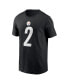 Фото #2 товара Men's Justin Fields Black Pittsburgh Steelers Player Name Number T-Shirt