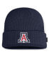 ფოტო #1 პროდუქტის Men's Navy Arizona Wildcats On-Field Terra Waffle Cuffed Knit Hat