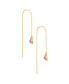 ფოტო #2 პროდუქტის Barely There Chain Cubic Zirconia 18K Gold Plated Dangle Earrings