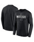 ფოტო #1 პროდუქტის Men's Black Chicago White Sox Authentic Collection Team Logo Legend Performance Long Sleeve T-shirt