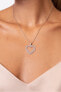 Luxury silver heart pendant with zircons PT18W