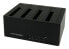 LC-Power LC-DOCK-U3-4B - HDD - SSD - Serial ATA - 2.5,3.5" - USB 3.2 Gen 1 (3.1 Gen 1) Type-A - 5 Gbit/s - Black