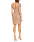 Adrianna Papell Sequin Mini Dress Women's Pink 14