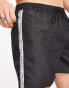 Фото #6 товара Calvin Klein core logo swim shorts in black