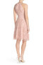 Фото #2 товара Adrianna Papell Petal Embroidered Lace Fit & Flare Dress Sz 2