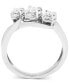 ფოტო #4 პროდუქტის Diamond Three Stone Ring (1/4 ct. t.w.) in 10k White or Yellow Gold