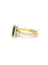 ფოტო #3 პროდუქტის Kelly Green Crystal + Cubic Zirconia Open Band Ring