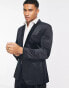 Фото #1 товара Topman skinny velvet blazer in black