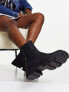 Фото #3 товара Only chunky sole pull on boots in black