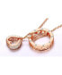 Фото #3 товара Hollywood Sensation heart Necklace with Cubic Zirconia Stones