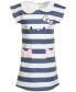 Toddler Girls Striped Embroidered Dress