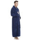 Фото #4 товара Men's Shawl Collar Full Ankle Length Fleece Bathrobe