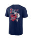 ფოტო #3 პროდუქტის Men's Navy Cleveland Guardians Split Zone T-Shirt