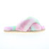 Фото #1 товара Emu Australia Mayberry Tie Dye W12655 Womens Pink Leather Slides Slippers Shoes