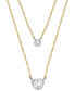 Фото #3 товара Sadie Tokens of Affection Cubic Zirconia Two-Tone Chain Necklace