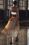 Zw collection printed midi skirt