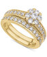 ფოტო #1 პროდუქტის Diamond (1-1/6 ct. t.w.) Cluster Bridal Set in 14K White or Yellow Gold