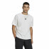 Men’s Short Sleeve T-Shirt Adidas Essentials Brandlove White