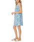 Women's Paisley-Print Linen Swing Dress