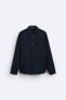 Фото #7 товара Куртка-рубашка ZARA Textured overshirt