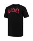 Фото #3 товара Men's Black Alabama Crimson Tide Big and Tall Arch Team Logo T-shirt