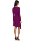 Фото #2 товара Платье женское Donna Morgan с длинным рукавом и круглым вырезом