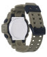 ფოტო #3 პროდუქტის Men's Analog-Digital Beige Resin Strap Watch 53mm