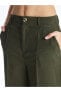 Фото #3 товара LCW Standart Fit Düz Keten Görünümlü Kadın Pantolon