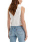 ფოტო #2 პროდუქტის Women's Shane Cotton Tie-Neck Button-Front Top