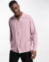 Фото #1 товара Selected Homme long sleeve revere collar shirt in pink