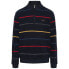 Свитер Sea Ranch Hamilton с полукруглым вырезом Dark Navy Multi Stripe, 2XL - фото #2