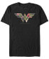 Фото #1 товара Men's Wonder Woman Wonder Woman Floral Short Sleeve T-shirt