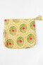 Printed quilted toiletry bag