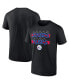 Фото #3 товара Men's Black Philadelphia 76ers Count Hometown Collection T-shirt