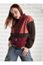 Фото #2 товара Sportswear Revolution Women's Sports Utility Half-Zip Jacket Dark Yarım Fermuarlı Hoodie Ceket
