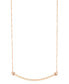 Gold Curved Bar Necklace